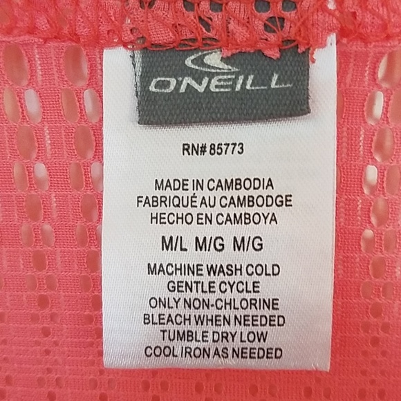 O'Neill Peach Swimsuit Coverup M - Picture 5 of 6